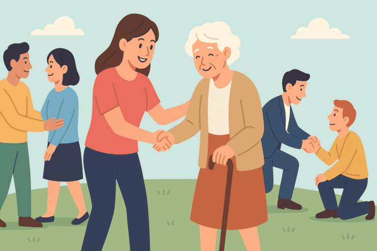 Illustrasi kebaikan menular